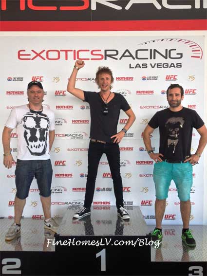 Dominic Howard at Exotics Racing Las Vegas