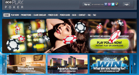 acePlayPoker Website