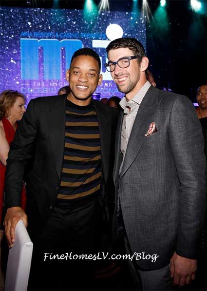 Will Smith and Michael Phelps