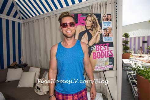 Lance Bass at US Weekly Foxtail Pool Party