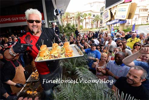 Guy Fieri Serves Award Winning Burgers To Fans