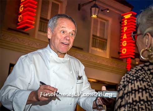 Wolfgang Puck Signs Cookbook At SPAGO