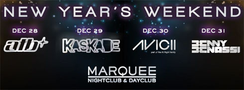 Marquee Nightclub NYE Weekend