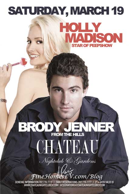 Holly Madison and Brody Jenner at Chateau Nightclub