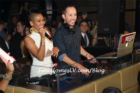 DJ Reflex and Cassie at LAVO