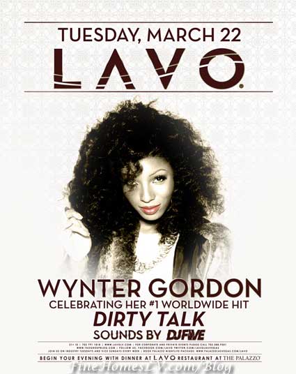 Wynter Gordon at LAVO Las Vegas Wynter Gordon at LAVO Las Vegas