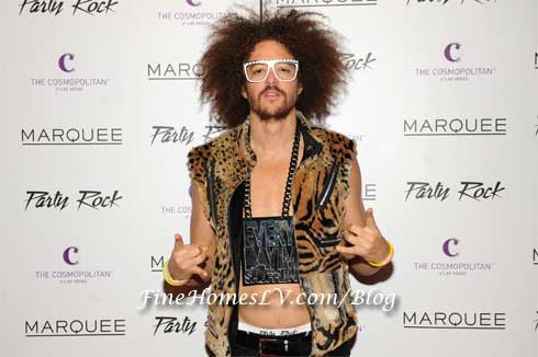 party rock glasses. Redfoo at Party Rock Mondays