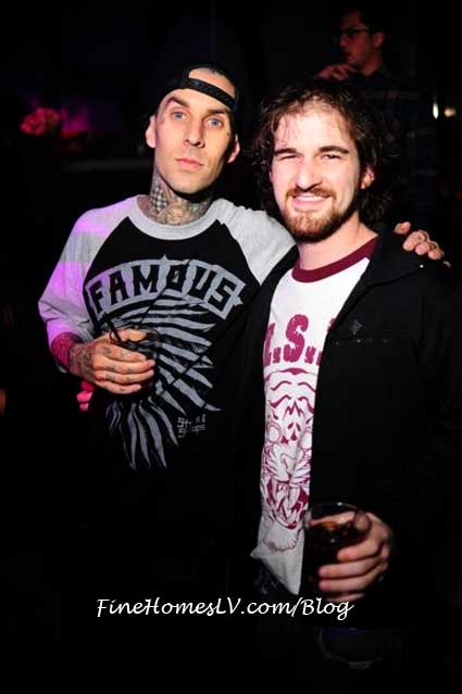 Travis Barker and Friend at MOON