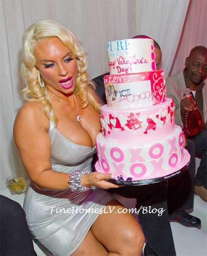 Coco Holds Cake