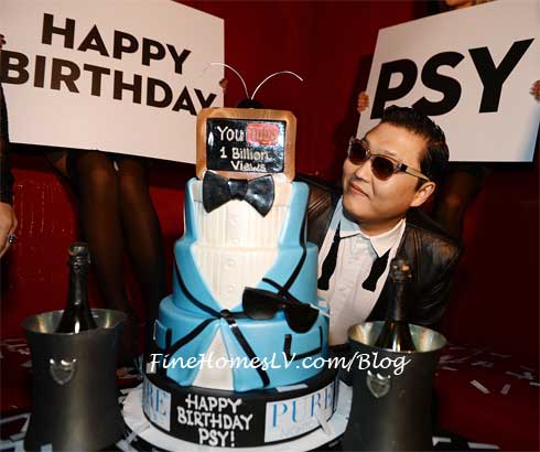PSY With Birthday Cake at PURE Nightclub