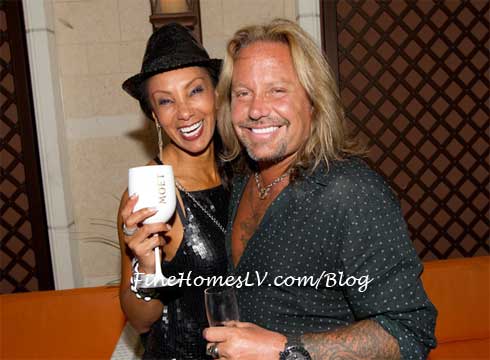 Julie Brown and Vince Neil