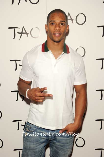Victor Cruz On The Red Carpet At TAO