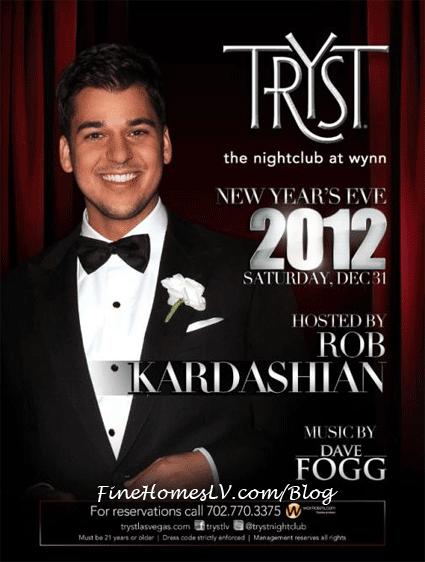 Rob Kardashian Hosts NYE 2012 at Tryst