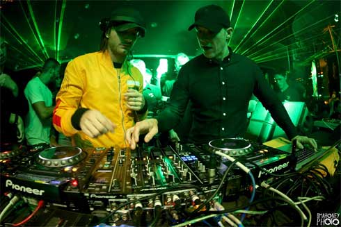 DJ Diplo and DJ Alesso At XS Nightclub