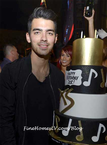 Joe Jonas With Birthday Cake