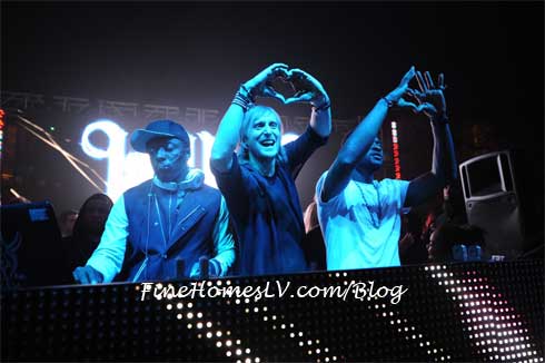 Will.i.am, David Guetta and Usher at XS Nightclub