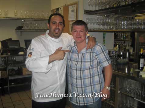Ricky Hatton and Chef Barry Dakake