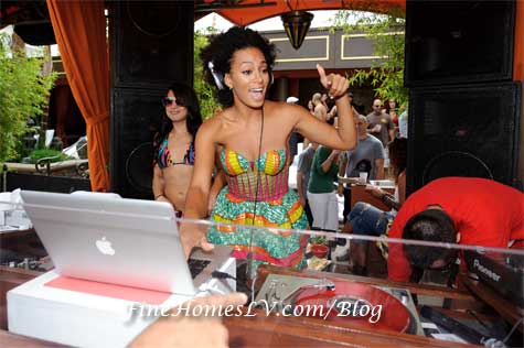 Solange Knowles at TAO Beach